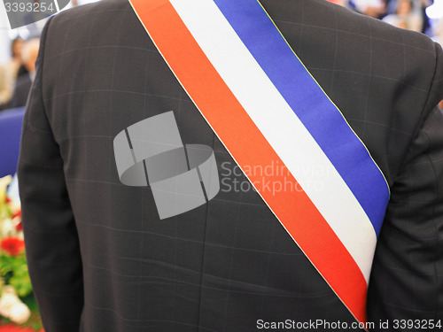 Image of French mayor with sash