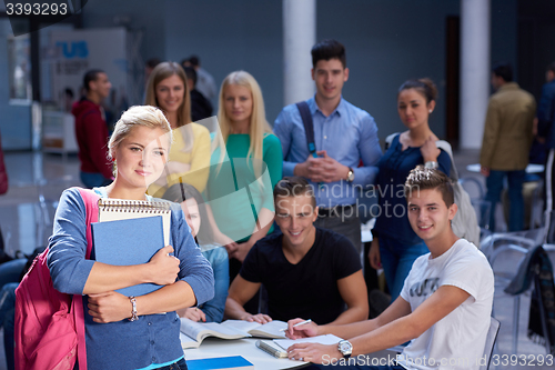 Image of students group  study