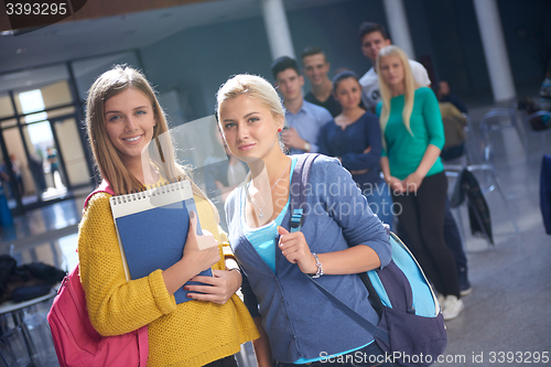 Image of students group  study
