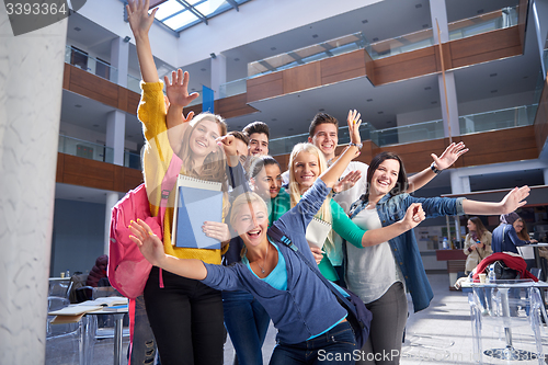 Image of students group  study