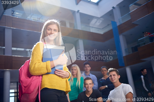 Image of students group  study