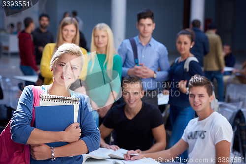 Image of students group  study