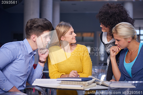 Image of students group  study