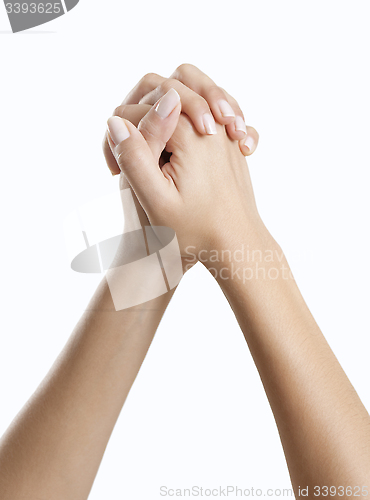 Image of folded hands