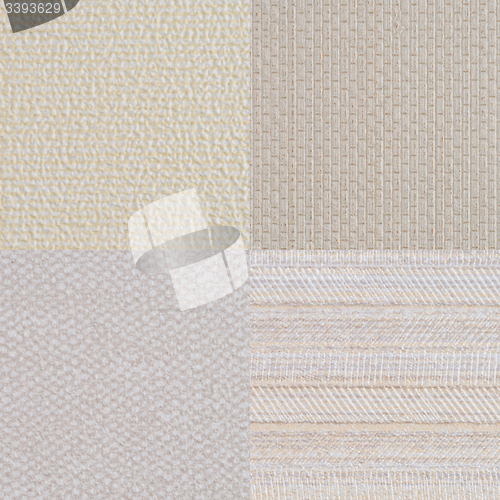 Image of Set of beige vinyl samples