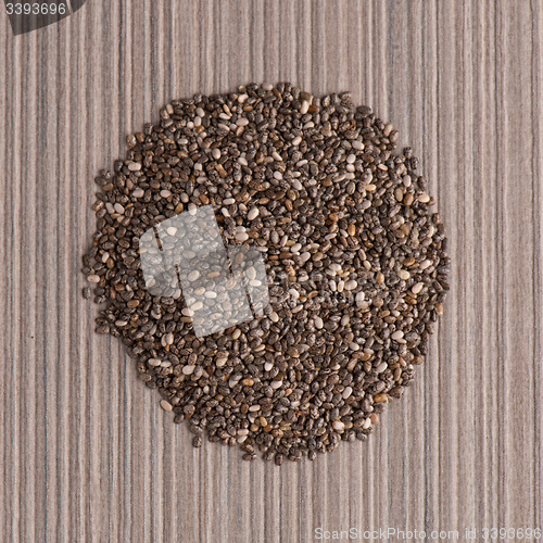 Image of Circle of chia seeds