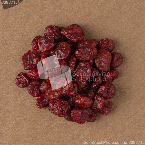 Image of Circle of dried cranberries
