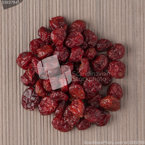 Image of Circle of dried cranberries