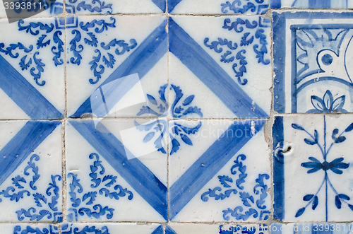 Image of Portuguese glazed tiles. 