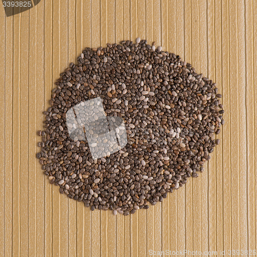 Image of Circle of chia seeds