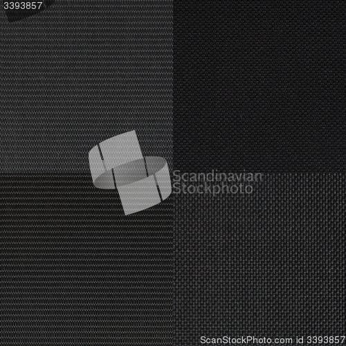 Image of Set of black fabric samples