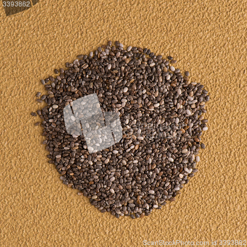 Image of Circle of chia seeds