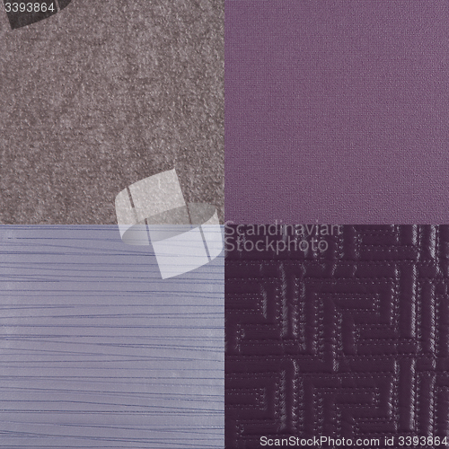 Image of Set of purple vinyl samples