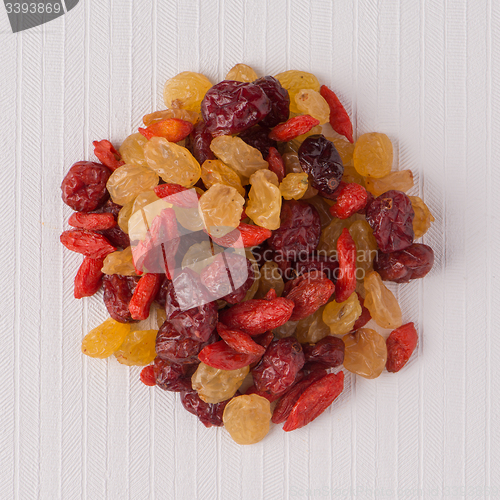 Image of Circle of mixed dried fruits