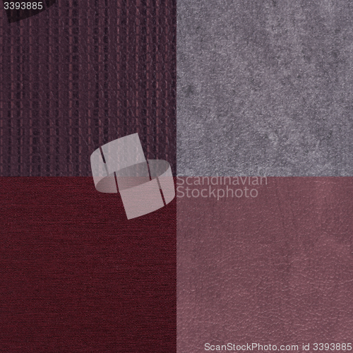 Image of Set of purple vinyl samples