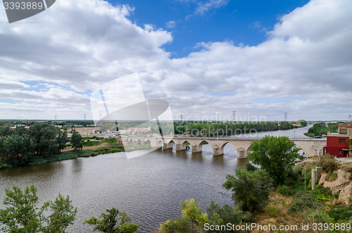 Image of Bridge of the 12th century, Simancas, Spain 