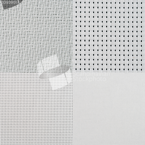 Image of Set of white vinyl samples