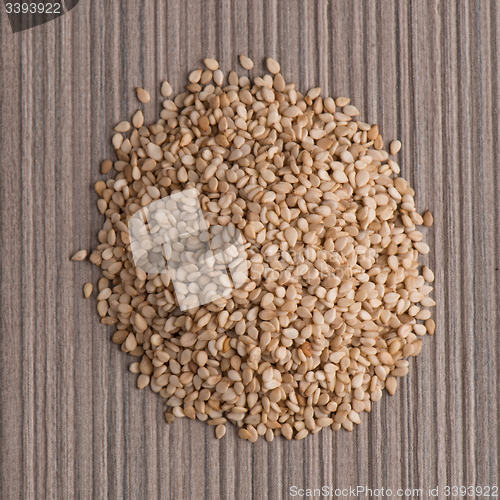 Image of Circle of sesame seeds