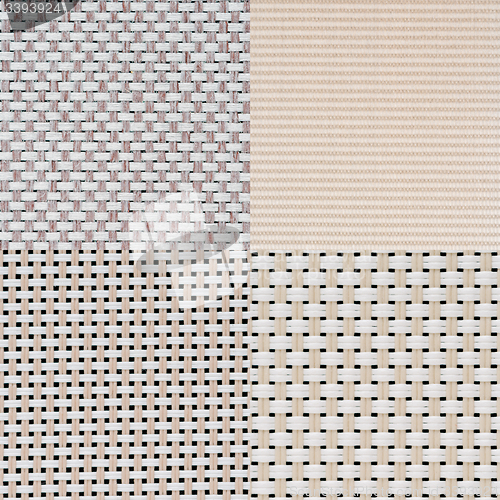 Image of Set of beige vinyl samples