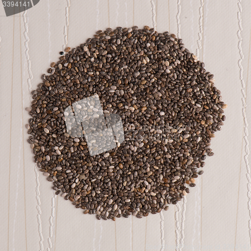 Image of Circle of chia seeds