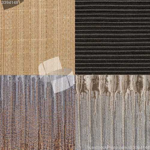 Image of Set of brown fabric samples