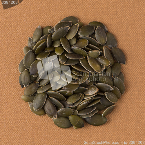 Image of Circle of pumpkin seeds