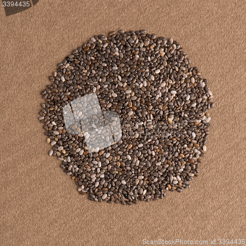 Image of Circle of chia seeds