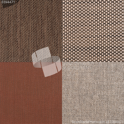 Image of Set of brown fabric samples