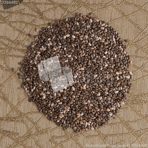 Image of Circle of chia seeds