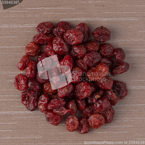 Image of Circle of dried cranberries