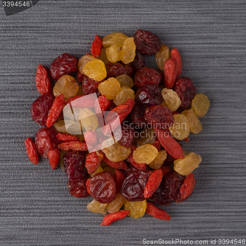 Image of Circle of mixed dried fruits