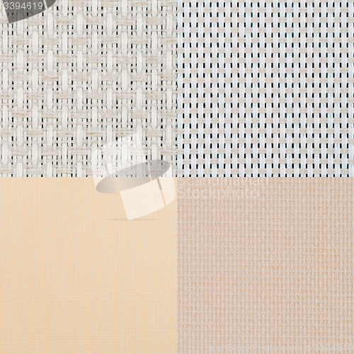 Image of Set of beige vinyl samples