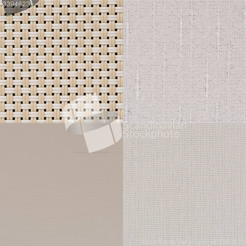 Image of Set of beige vinyl samples