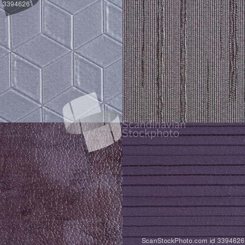 Image of Set of purple vinyl samples