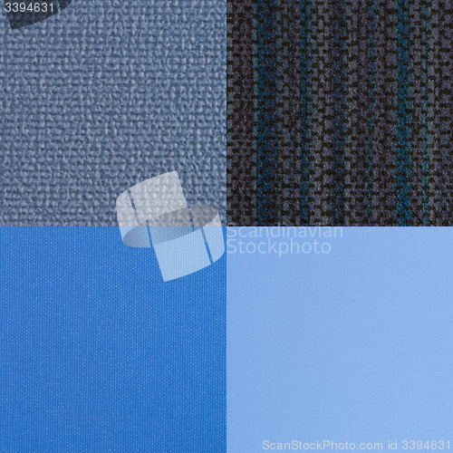Image of Set of blue vinyl samples