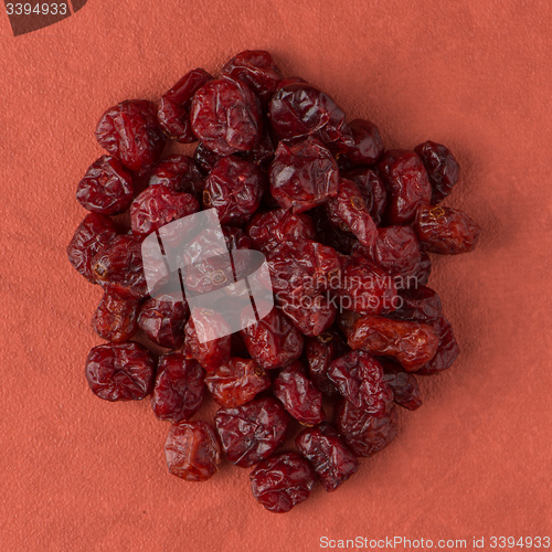 Image of Circle of dried cranberries