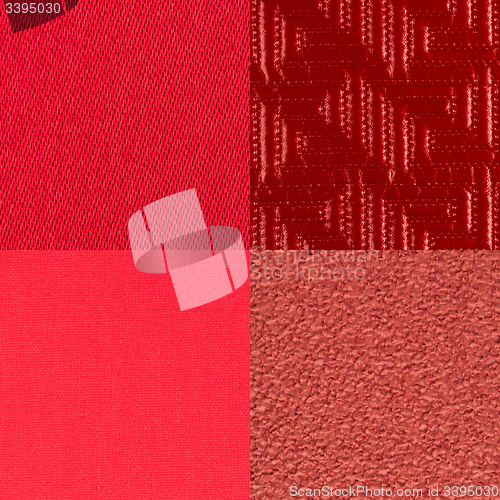 Image of Set of red vinyl samples