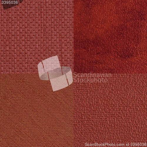 Image of Set of red vinyl samples