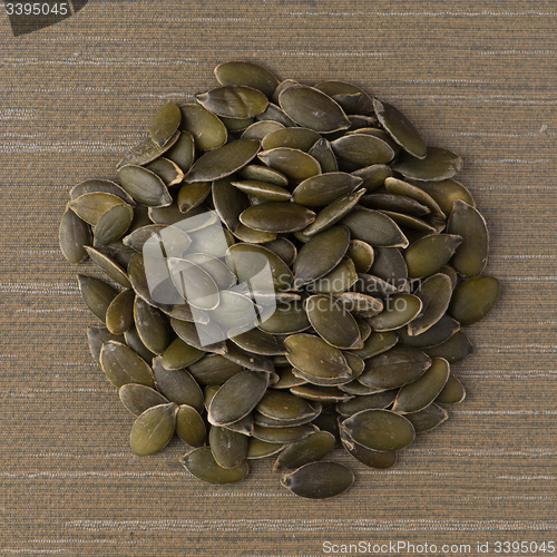 Image of Circle of pumpkin seeds
