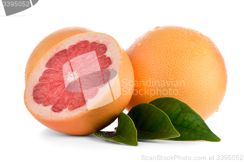 Image of Ripe red grapefruit