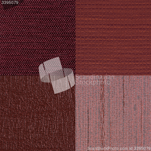 Image of Set of red vinyl samples