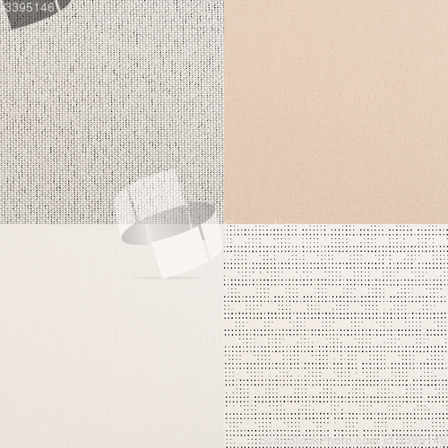 Image of Set of beige vinyl samples