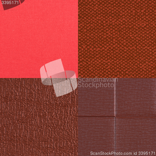 Image of Set of red vinyl samples