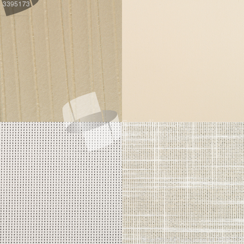 Image of Set of beige vinyl samples