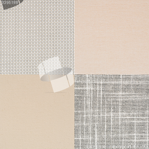 Image of Set of beige vinyl samples