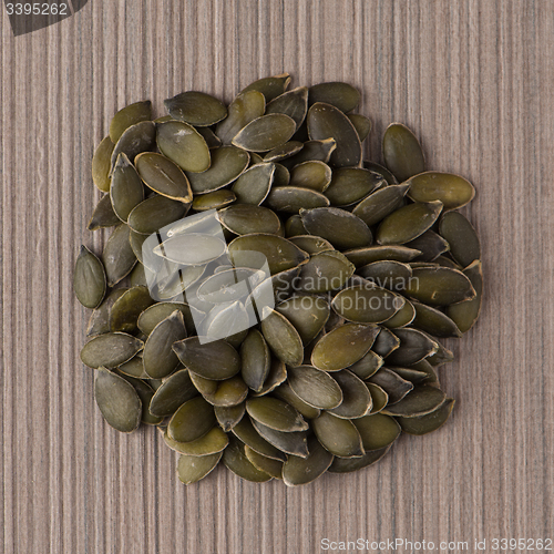 Image of Circle of pumpkin seeds