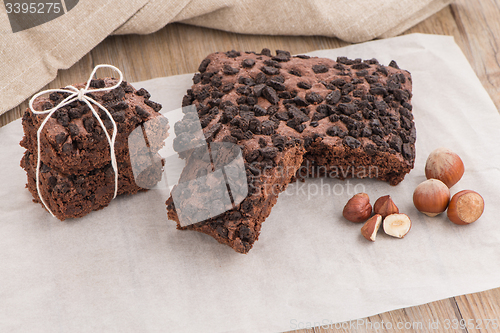 Image of Tasty chocolate brownies