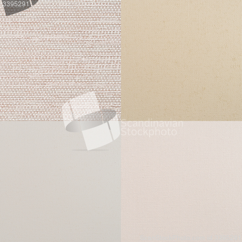 Image of Set of beige vinyl samples