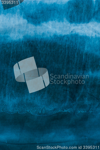 Image of Blue crumpled paper texture