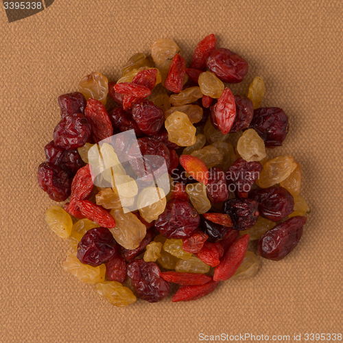 Image of Circle of mixed dried fruits